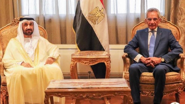 وزير شئون المجالس النيابية يستقبل رئيس البرلمان العربي 