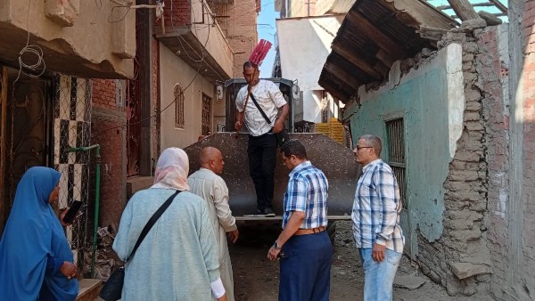 إزالة منزل بالمنوفية 