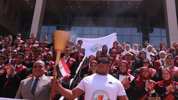 الشعلة في جامعة سوهاج 