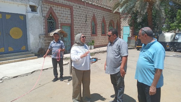 معاينة الموقع المقترح لإنشاء موقف سيارات جديد بالقوصية 