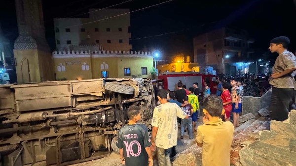 انقلاب اتوبيس بخط طنطا ـشبشير 