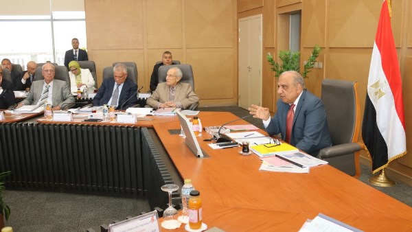 وزير الكهرباء خلال الاجتماع