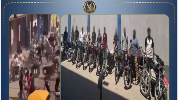 الداخلية تضبط 12 قائد دراجة نارية في البحيرة