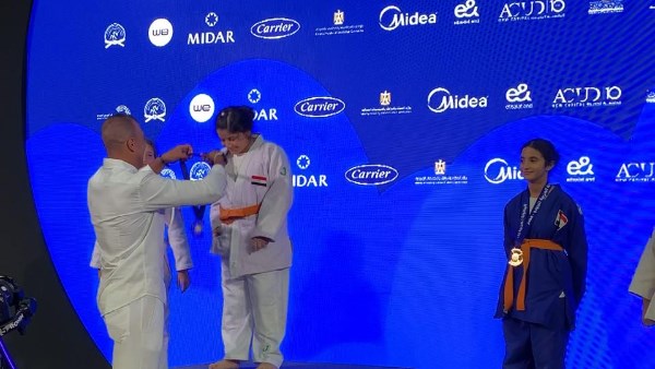 مليكة المزين تتوج بذهبية البطولة العربية للجودو بالعلمين مليكة المزين تتوج بذهبية البطولة العربية للجودو بالعلمين