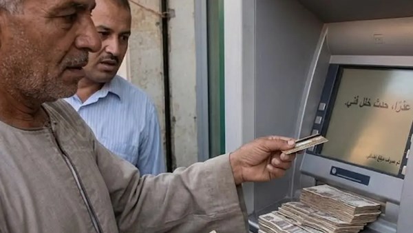 خلل مفاجئ في ماكينة الصراف الآلي
