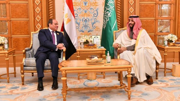 الرئيس السيسي وولي العهد السعودي 