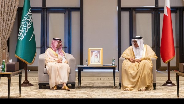 وزير خارجية البحرين و نظيره السعودي 