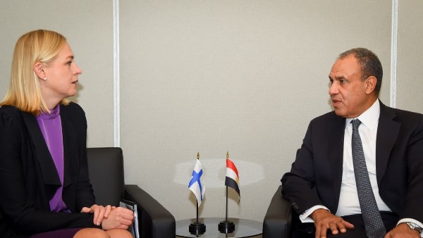 وزير الخارجية يلتقي نظيرته الفنلندية على هامش أعمال الجمعية العامة للأمم المتحدة
