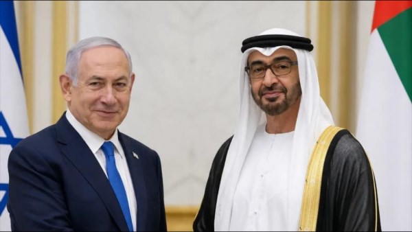 محمد بن زايد و نتنياهو 