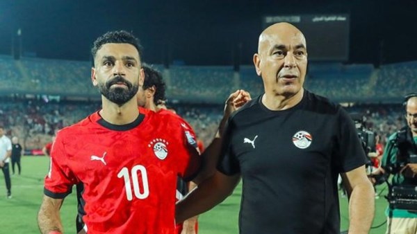 حسام حسن مع الشناوي ومحمد صلاح