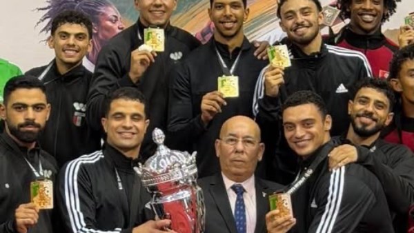 لاعبو المنتخب الوطني منافسات بطولة إفريقيا للكاراتيه للكبار والشباب والناشئين