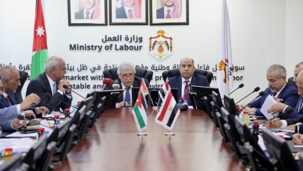 وزيرا العمل الأردني والمصري