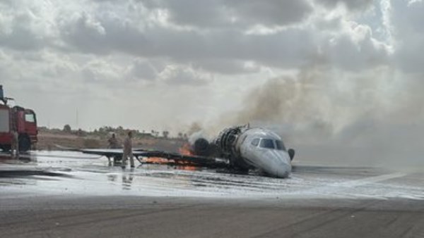 تحطم طائرة خاصة في مطار مصراتة