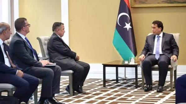 لقاء نبيل فهمي ومحمد المنفي 