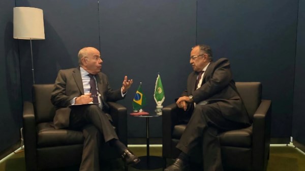 نبيل فهمي ووزير الخارجية البرازيلي