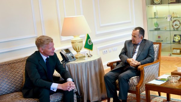 نبيل فهمي والمبعوث الخاص للأمين العام للأمم المتحدة إلى اليمن