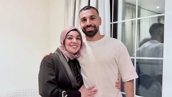 محمد صلاح وشقيقته 