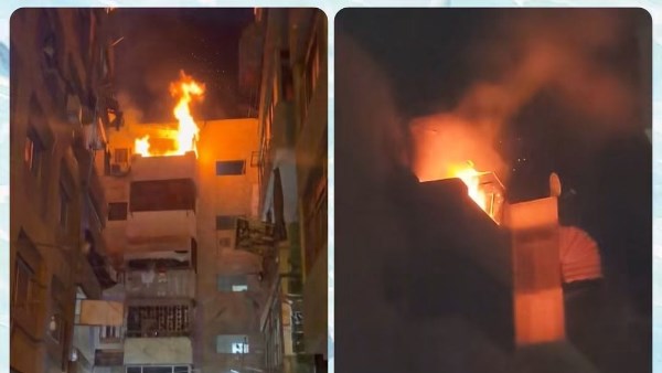 تفاصيل حريق داخل شقة سكنية بطنطا 