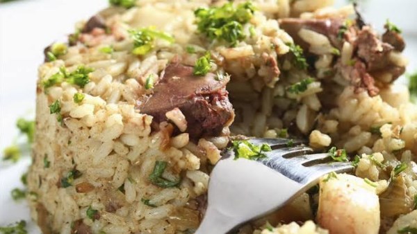 طريقة عمل الأرز بالكبدة 