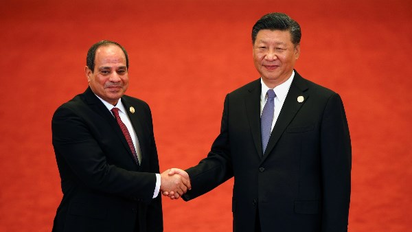الرئيس المصري والرئيس الصيني