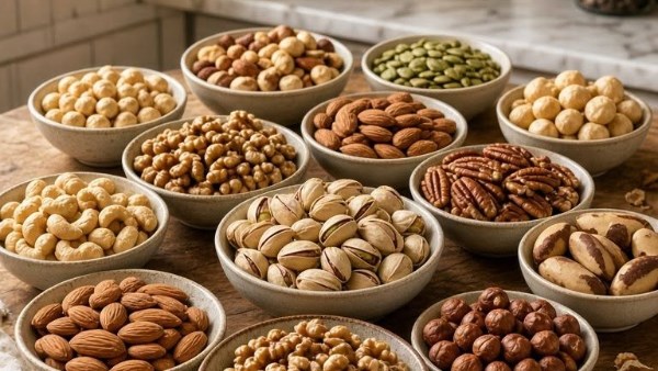 ماذا يحدث لجسمك عند تناول المكسرات؟