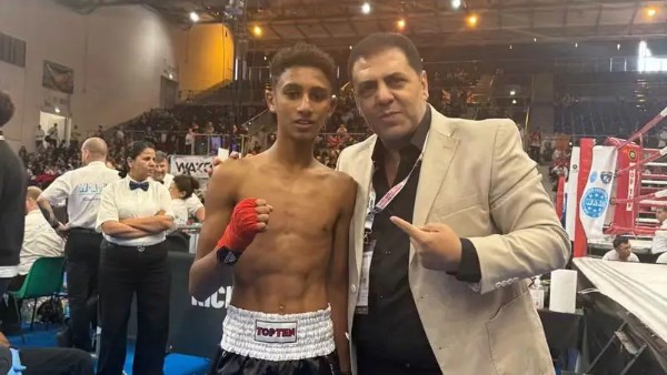 محمد عبد الفتاح وصيف بطل العالم للكيك بوكسينغ