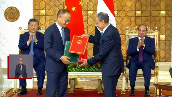 الرئيس السيسي ونظيره الصيني