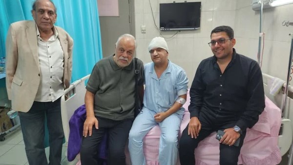 تامر دهب مع أشرف زكي ومنير مكرم 