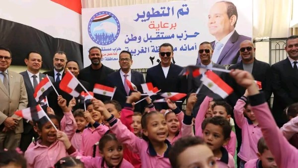  قيادات مستقبل وطن تصل الغربية وتتفقد مدرسة فيشا سليم بعد تطويرها و رفع كفاءتها
