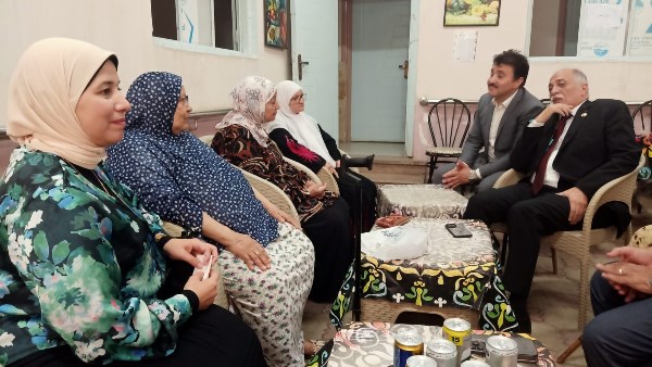 الدكتور عبد الهادي القصبي، رئيس لجنة حقوق الإنسان والتضامن بمجلس الشيوخ يزور إحدى دور المسنين في طنطا