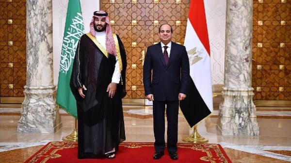 الرئيس السيسي يستقبل ولي العهد السعودي 