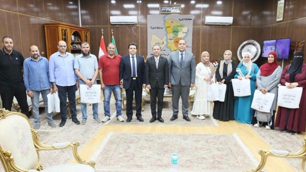 محافظ المنوفية يودع أولياء أمور أوائل الشهادة الإعدادية الفائزين برحلات عمرة