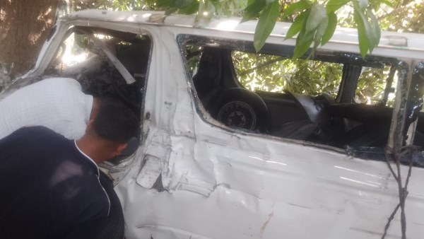 إنقلاب سيارة ميكروباص بأسيوط 