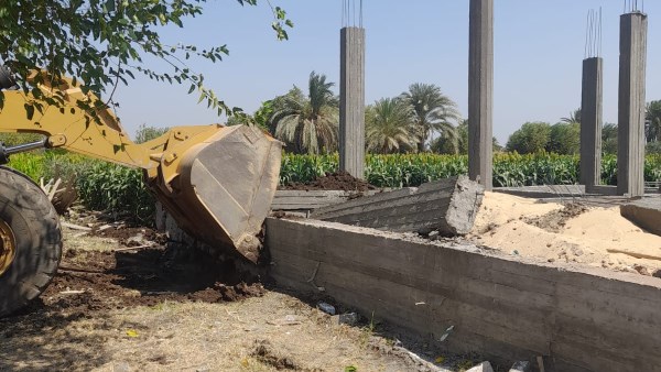 إزالة التعديات بأسيوط 