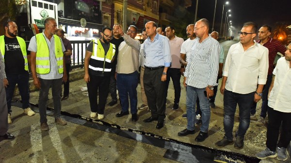 محافظ أسيوط يتفقد أعمال تطوير وتدعيم فواصل كوبري الجلاء بحي شرق