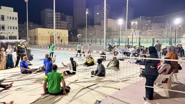 مهرجان رياضي لكرة الطائرة جلوس لذوي الهمم بمركز التنمية الشبابية بمنفلوط