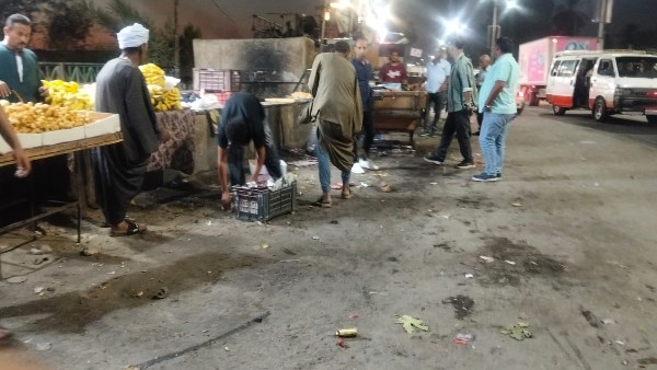 حملة مكبرة لرفع الإشغالات بموقف نزلة عبداللاه بحي شرق أسيوط 