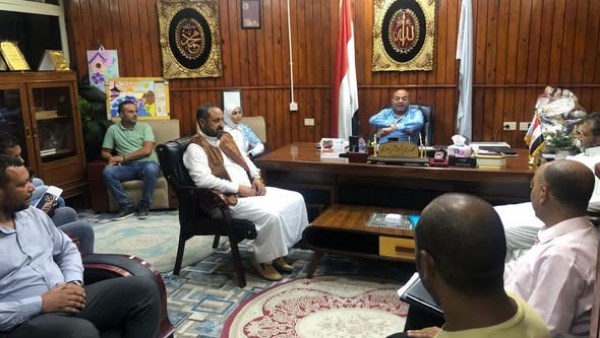 مدير تعليم مطروح خلال الاجتماع