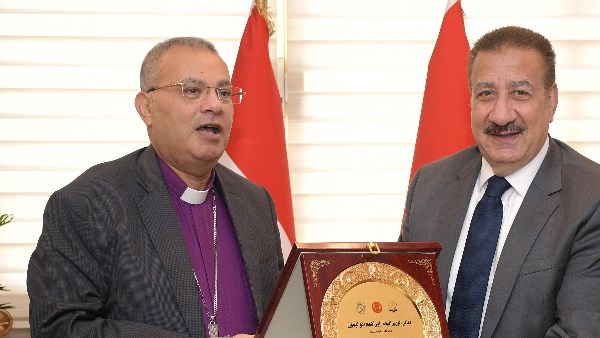 اللواء إبراهيم أبو ليمون يرحب بالدكتور القس أندريه زكي والوفد المرافق