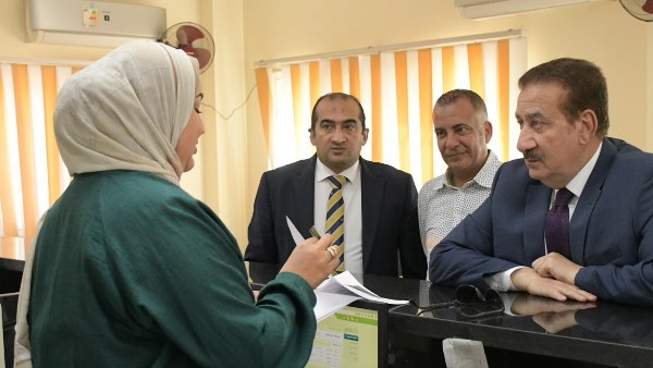 محافظ بورسعيد يتفقد المركز النموذجي للتموين بمدينة بورفؤاد