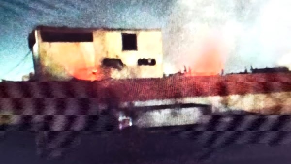 حريق هائل ببرج سكني بطنطا 
