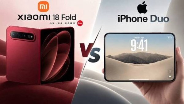 Xiaomi 18 Fold وآيفون ديو