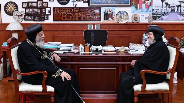 البابا تواضروس والأنبا مرقس 