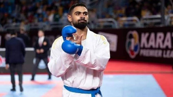 طه طارق لاعب منتخب مصر للكاراتيه