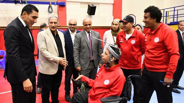 وزير الرياضة يتفقد المركز الأوليمبي ويلتقي منتخبات البوتشيا ورفع الأثقال وألعاب القوى البارالمبية وزير الرياضة يتفقد المركز الأوليمبي ويلتقي منتخبات البوتشيا ورفع الأثقال وألعاب القوى البارالمبية