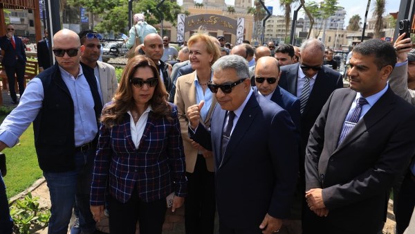 وزيرة التنمية المحلية ومحافظ الدقهلية 