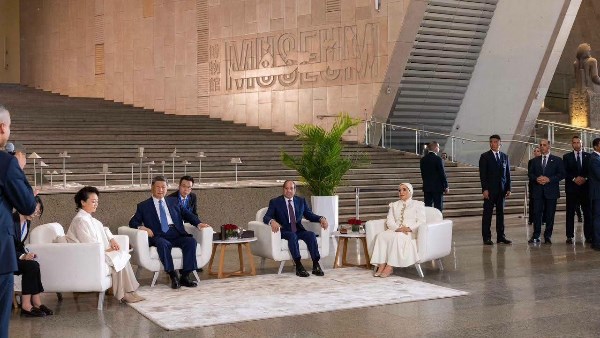 السيدة انتصار السيسي: المتحف المصري الكبير يجسد عظمة حضارة أبهرت العالم