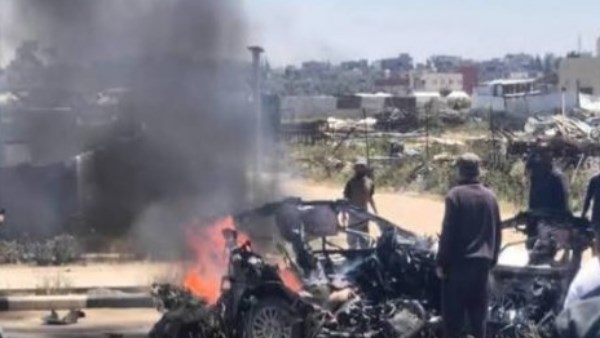 استشهاد وإصابة 18 فلسطينيا في قصف إسرائيلي لمركبة في حي تل الهوى بمدينة غزة