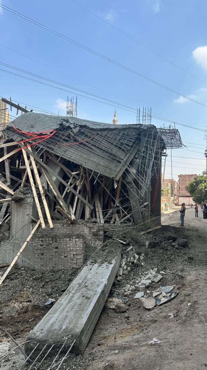 تنفيذ 16 حالة إزالة لمخالفات بناء وتعديات على الأراضي الزراعية بالجيزة