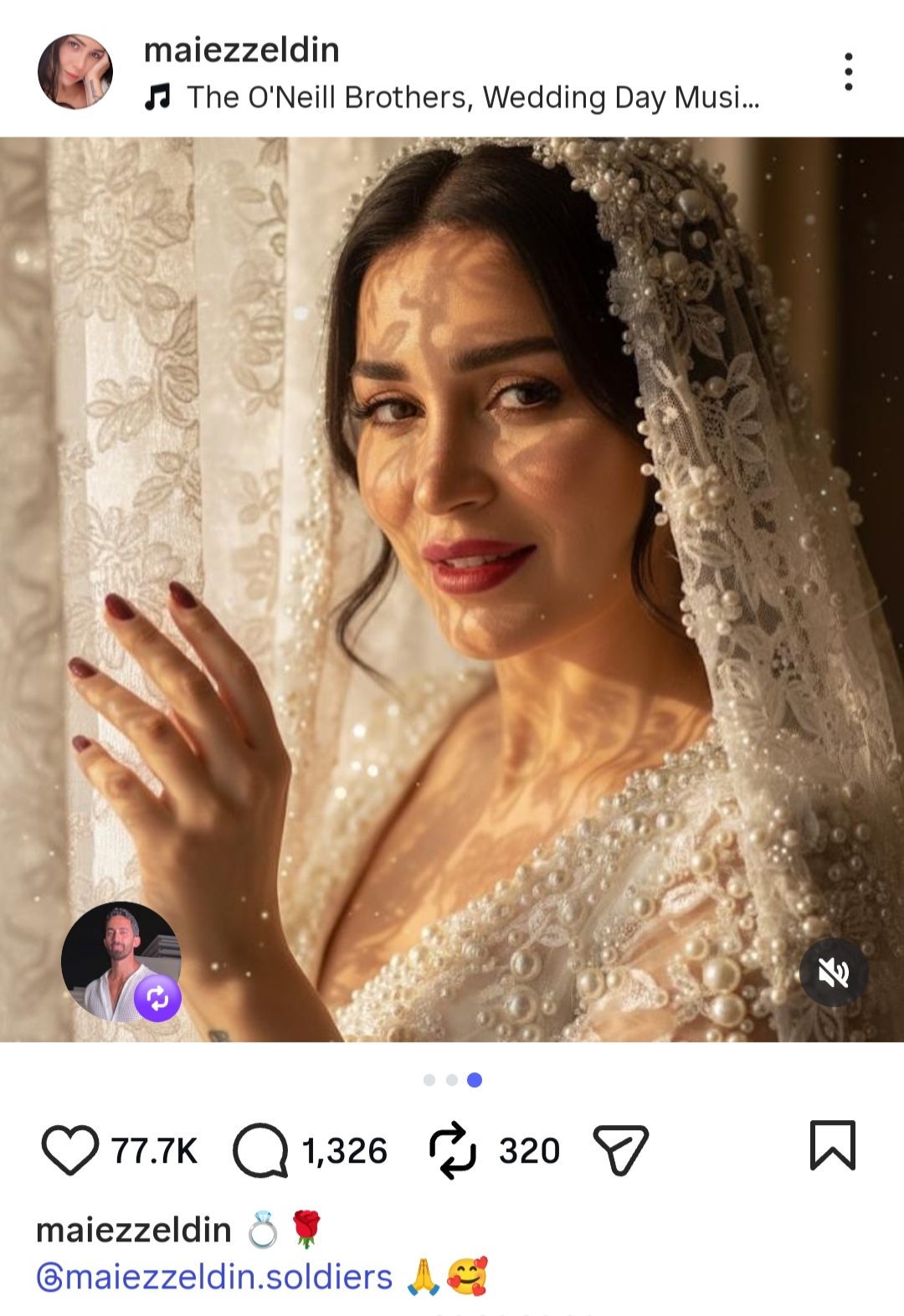 بفستان زفاف..مي عز الدين تخطف الأنظار بإطلالة لافتة